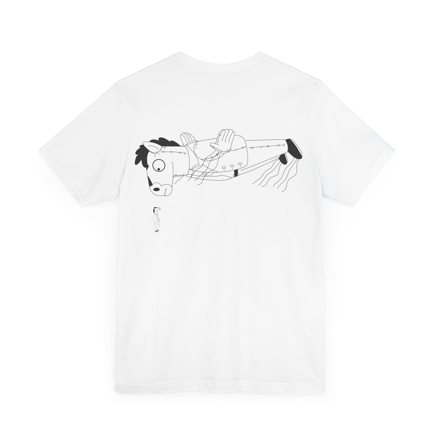 Bojack looking at Balloon Back print T-shirt