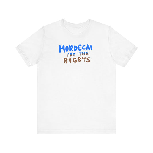 Mordecai and the Rigbys Back print T-Shirt